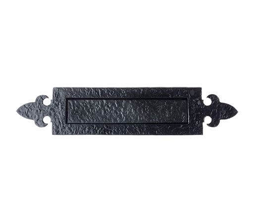 Foxcote Foundries - Fleur De Lys Letterplate - Black Antique