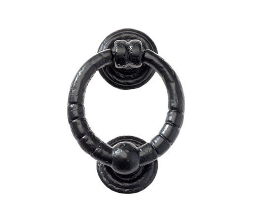 Foxcote Foundries - Ring Door Knocker - Black Antique