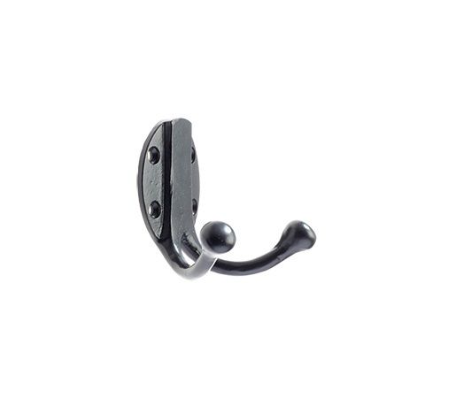 Foxcote Foundries - Double Robe Hook - Black Antique