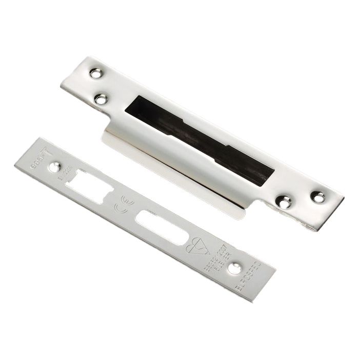 Eurospec - Easi-T Forend and Strike Fixing Pack for British Standard 5 Lever Sashlocks - Polished Stainless Steel