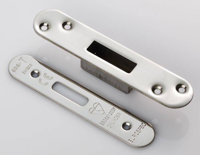 Eurospec Easi T Forend Strike & Fixing Pack To Suit Euro Profile BS Cylinder Deadlock