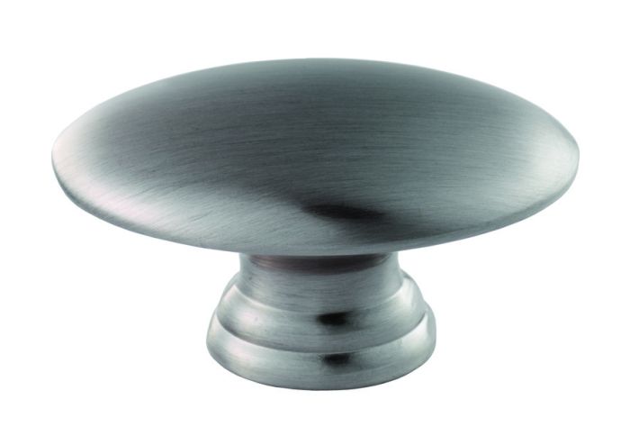 Carlisle Brass - Fingertip Design Oval Cupboard Knob - Satin Nickel