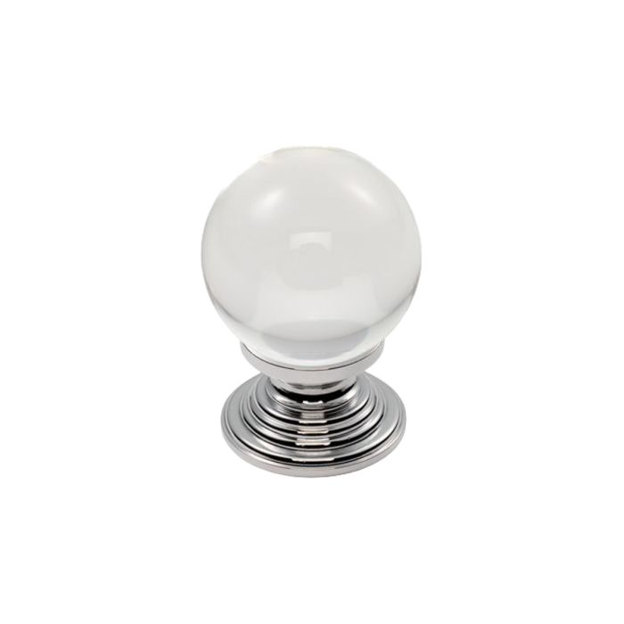 Carlisle Brass Fingertip Design Crystal Clear Ball Cupboard Knob