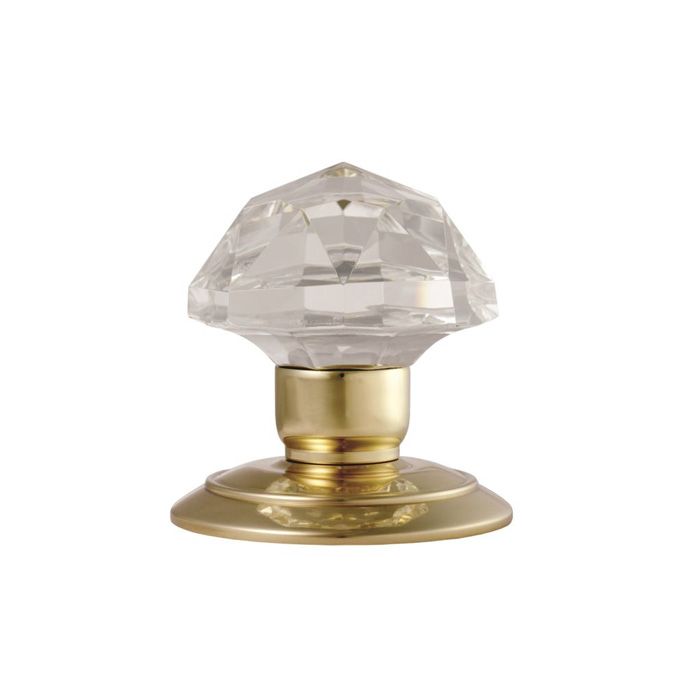 Carlisle Brass Glass Cut Mortice Door Knob - Pair