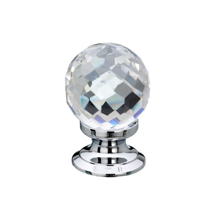 Frelan Jedo Glass Faceted Cupboard Knob