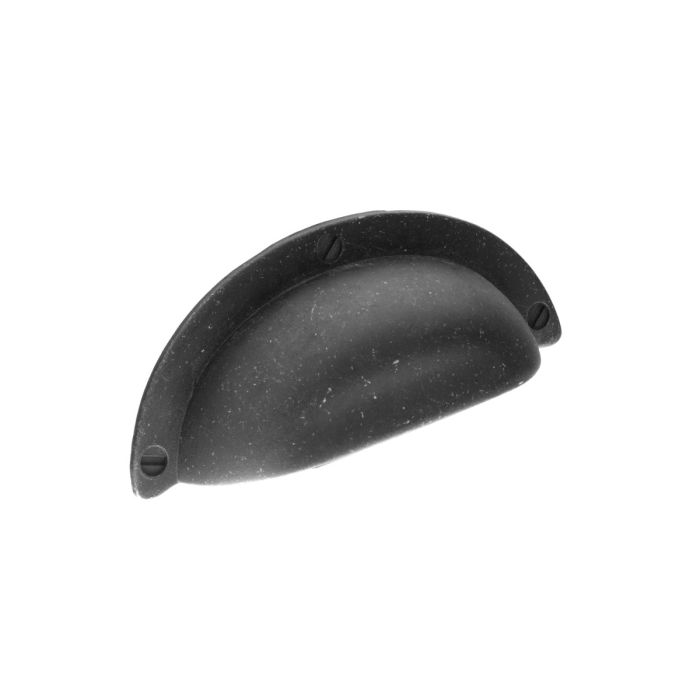 Second Nature - Vale Cup Handle - Industrial Matt Black - Centres 64mm