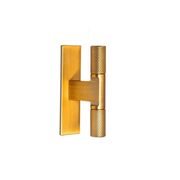 Second Nature Didsbury T-Bar Cupboard Knob on Backplate