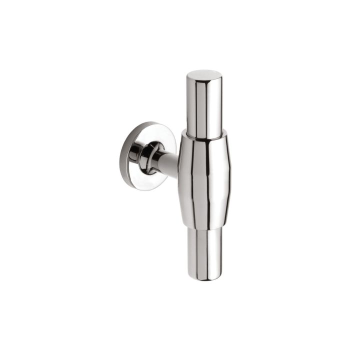 Second Nature - 1909 Bedford T-bar Cupboard Knob - Bright Nickel
