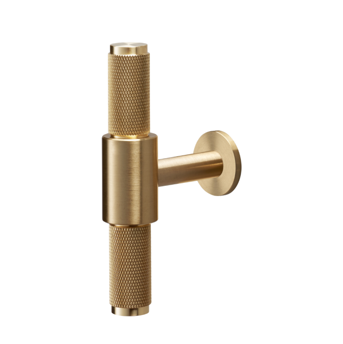 Buster and Punch - Cross T-bar Cupboard Knob - Brass