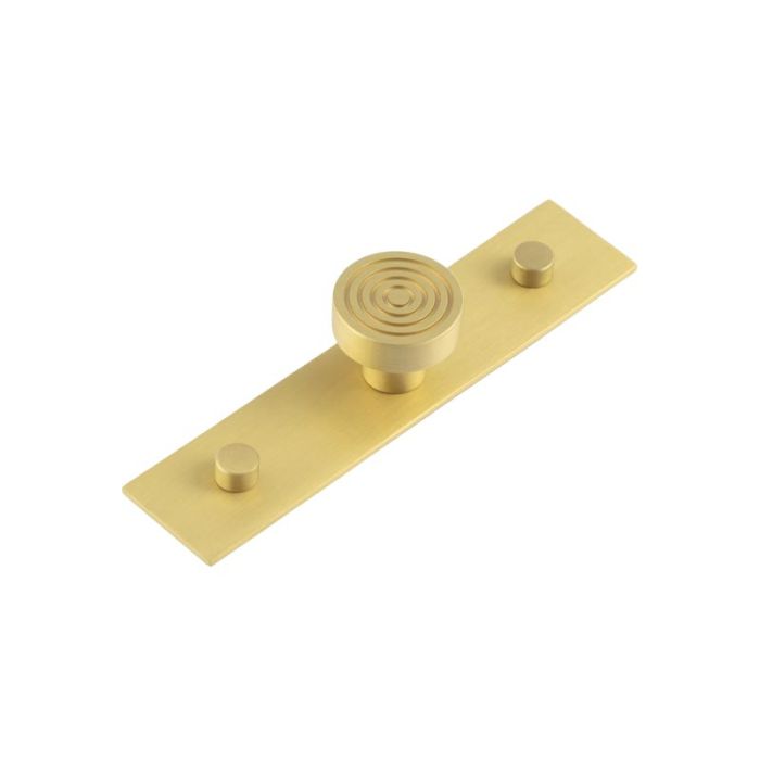 Frelan Hoxton Murray Cupboard Knob on Plain Fanshaw Backplate