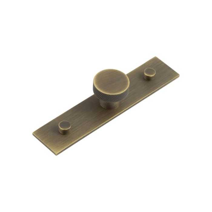 Frelan Hoxton Wenlock Cupboard Knob on Plain Fanshaw Backplate