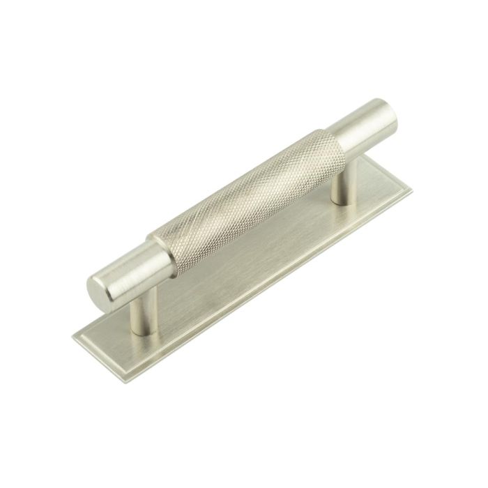 Frelan Hoxton Taplow Cupboard Handle on Stepped Rushton Backplate