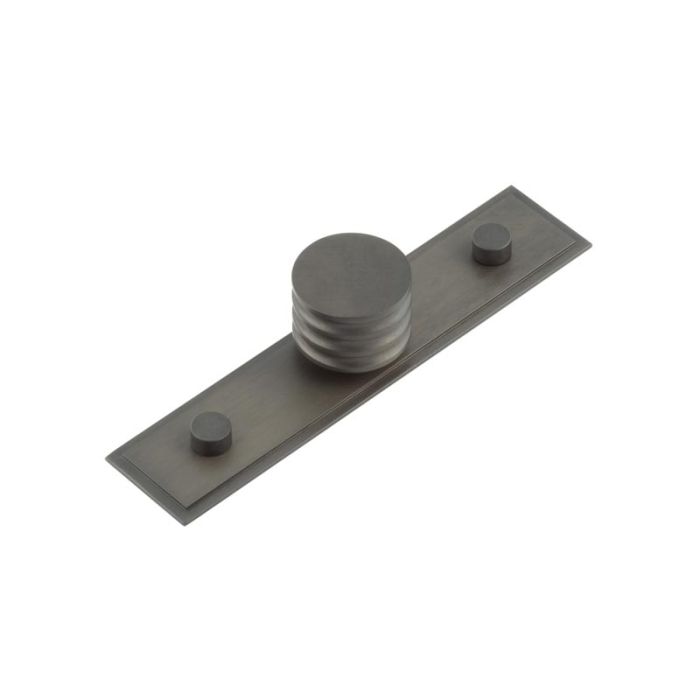 Frelan Hoxton Sturt Cupboard Knob on Stepped Rushton Backplate