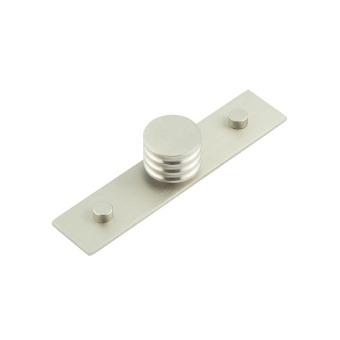 Frelan Hoxton Sturt Cupboard Knob on Plain Fanshaw Backplate