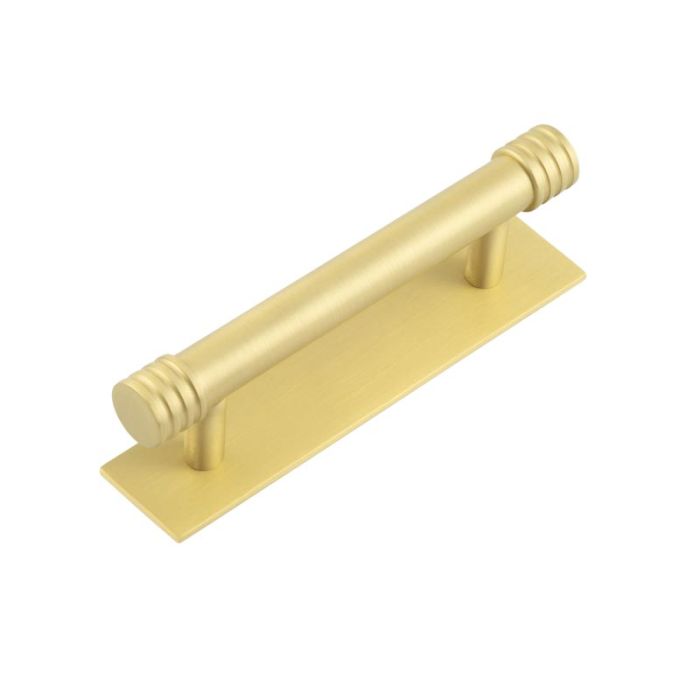 Frelan Hoxton Sturt Cupboard Handle on Plain Fanshaw Backplate