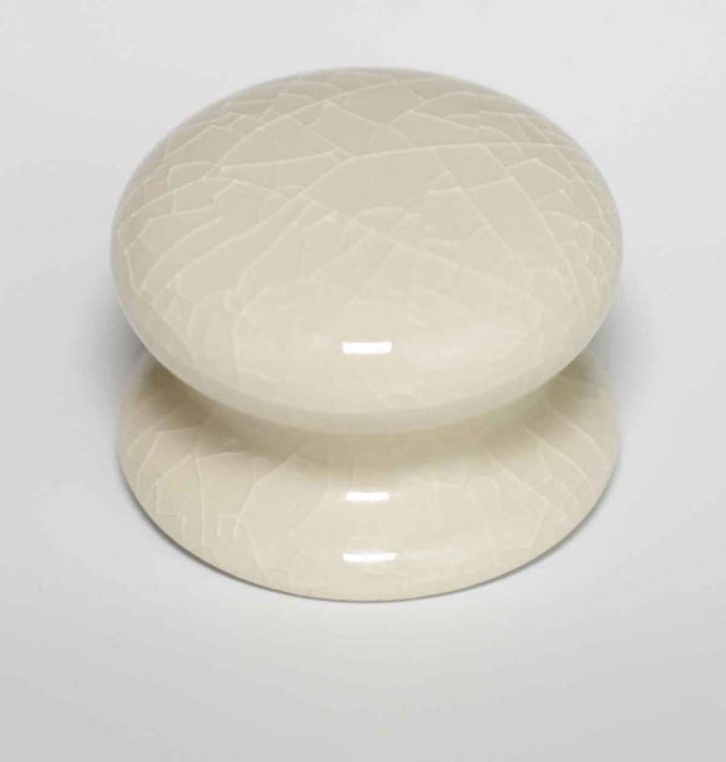 Chatsworth Porcelain Cream Crackle Cupboard Knob
