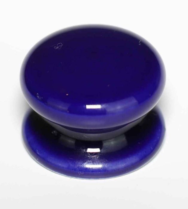 Chatsworth Porcelain Blue Cupboard Knob