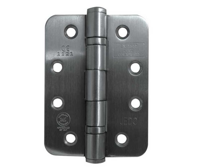 Frelan - Certifire Jedo Stainless Steel Grade 13 Radiused Ball Bearing Hinge - Satin Stainless Steel