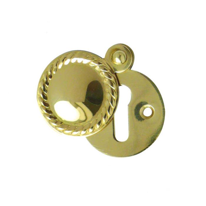 Frelan - Standard Profile Georgian Covered Escutcheon - Polished Brass