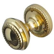 Frelan - Georgian Unsprung Mortice Door Knob - Polished Brass - Pair