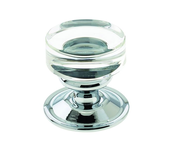 Frelan Moderno Glass Mortice Door Knob - Pair