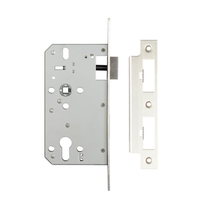 Frelan - Jedo 60mm Backset DIN Sashlock - Satin Stainless Steel