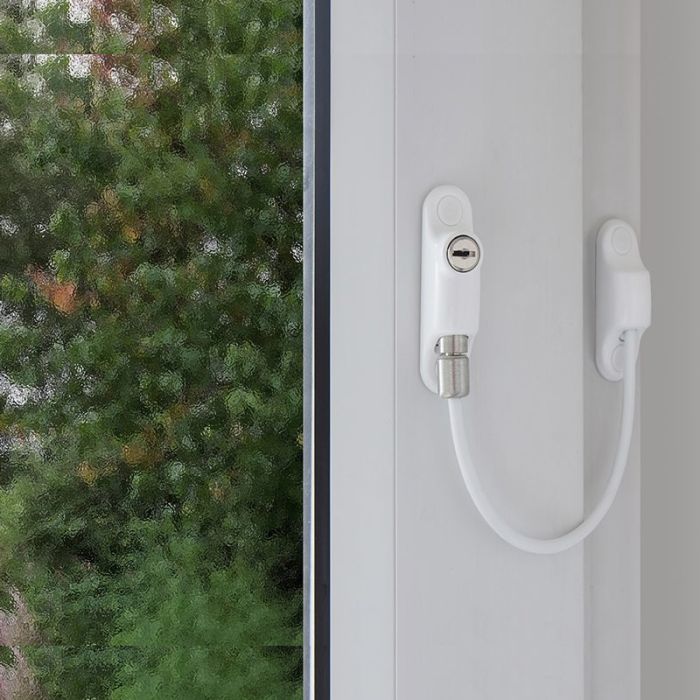 Frelan - Cable Window Restrictor - White