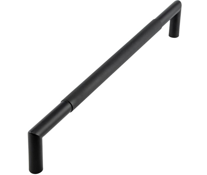 Frelan Nero Mitred Knurled Door Pull Handle