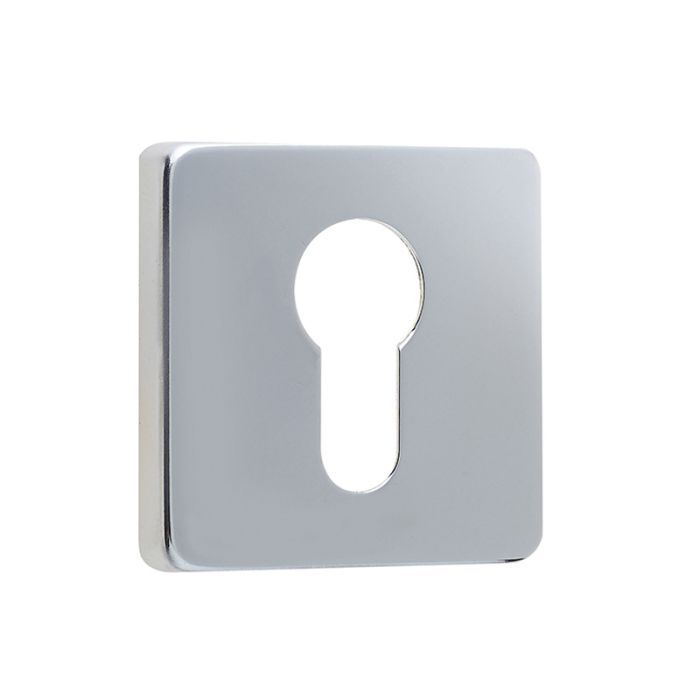 Frelan Euro Profile Stainless Steel Square Escutcheon
