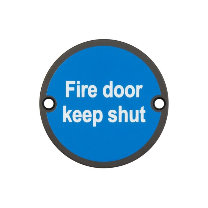 Frelan 'Fire Door Keep Shut' Door Sign