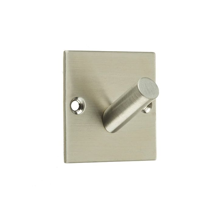 Frelan Single Robe Hook on Square Backplate