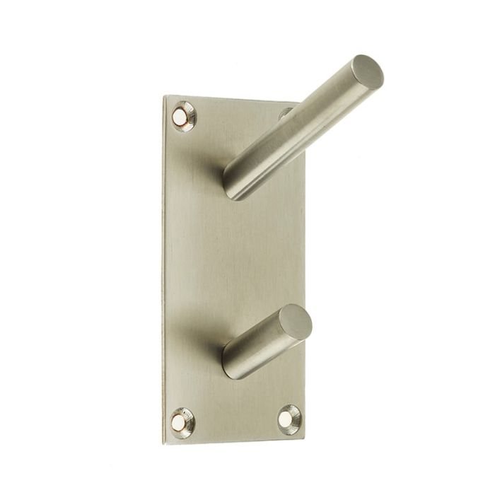 Frelan Hat & Coat Hook on Rectangular Backplate