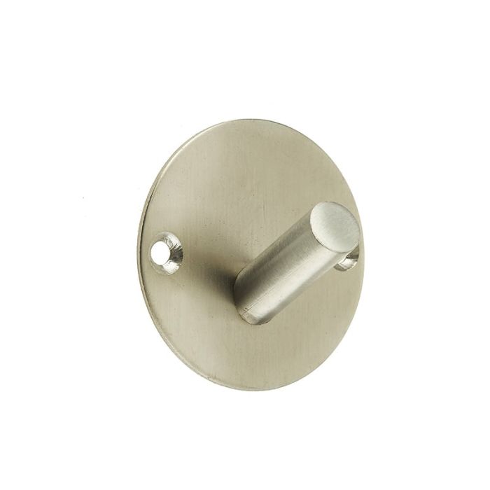 Frelan Single Robe Hook on Round Backplate