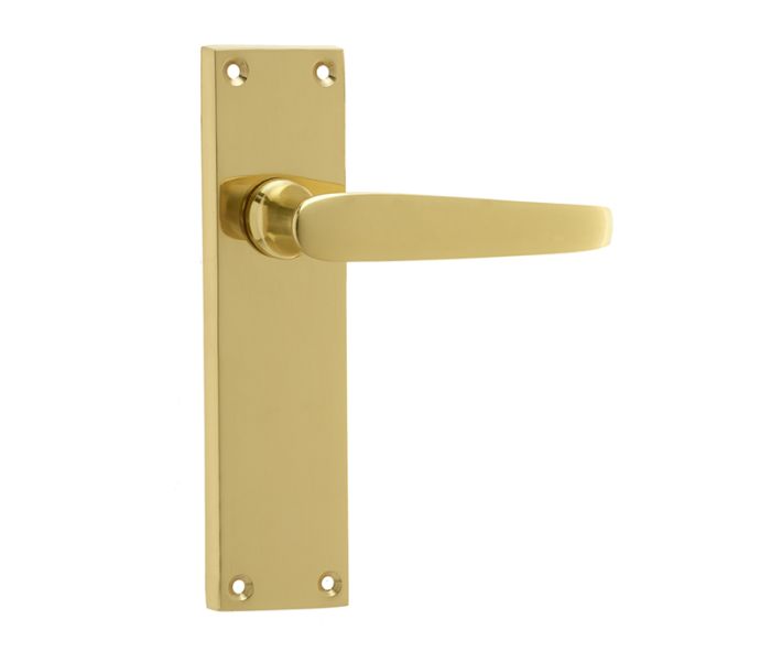 Frelan Jedo Victorian Straight Door Handle on Backplate - Pair