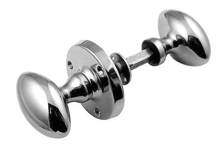 Frelan Unsprung Oval Rim Door Knob - Pair