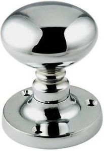 Frelan Contract Sprung Mushroom Mortice Door Knob - Pair