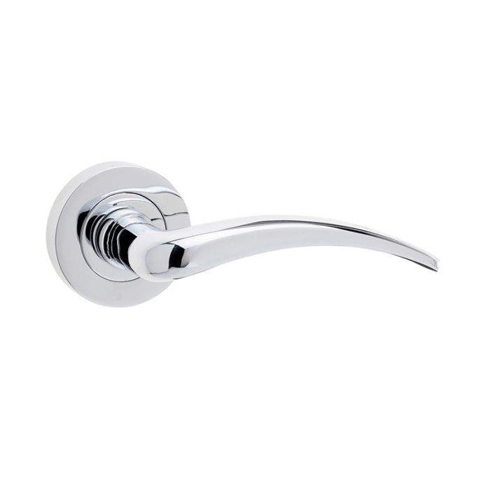 Frelan Jedo Gull Door Handle on Rose - Pair