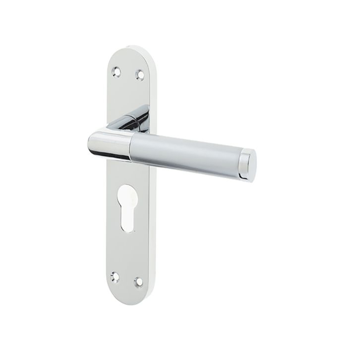 Frelan Jedo Mitred Suite Door Handle on Backplate - Pair