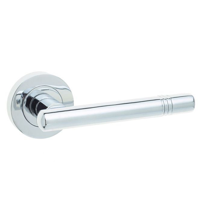Frelan Kudos Door Handle on Rose - Pair