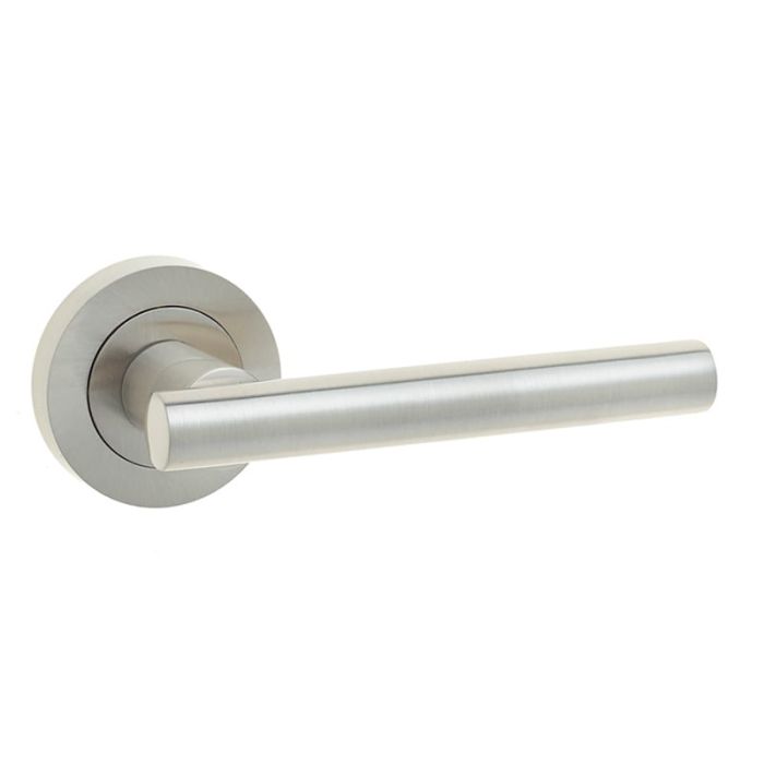 Frelan Jedo Petra Door Handle on Rose - Pair