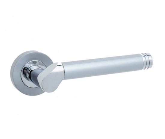 Frelan Jedo Octavia Door Handle on Rose - Pair