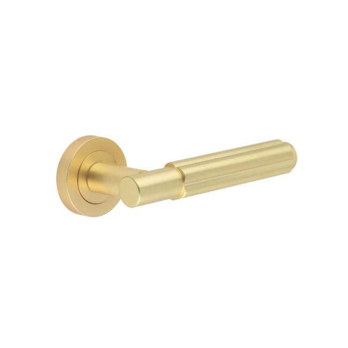 Frelan Jedo Bloom Door Handle on Rose - Pair