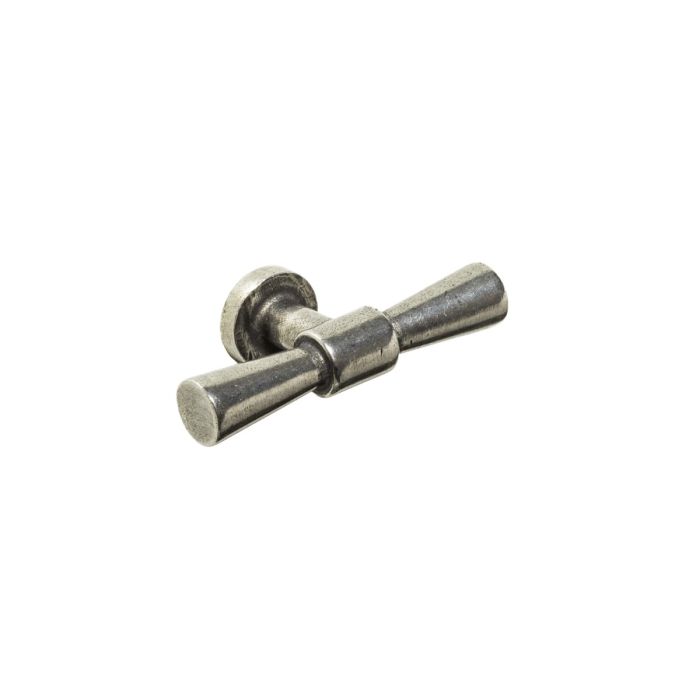 Second Nature - Skelton T-bar Cupboard Knob - Solid Pewter