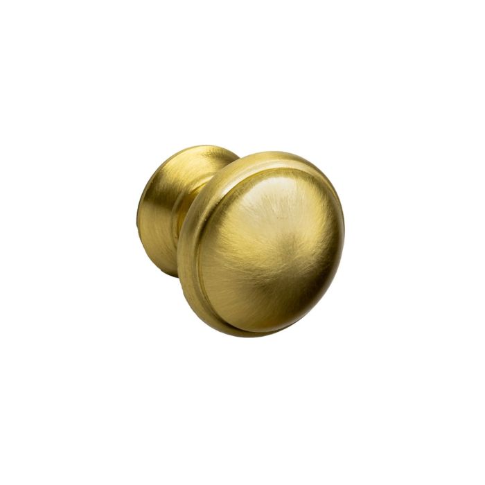 Second Nature - Gales Cupboard Knob - Satin Brass