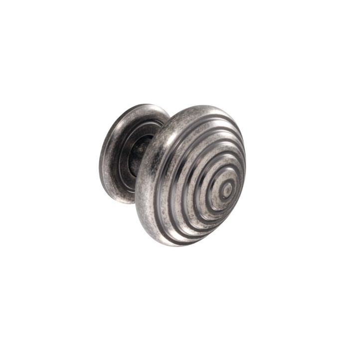 Second Nature - Finham Cupboard Knob - Pewter Effect