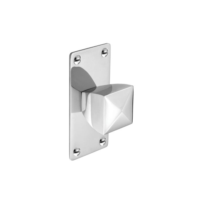 Second Nature 1909 Wellington Cupboard Knob on Rectangular Backplate