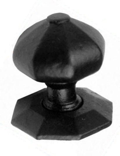 Kirkpatrick Large Octagonal Centre Door Knob - Black Antique