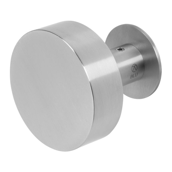 Blu Performance - Round Centre Door Knob - 316 Satin Stainless Steel