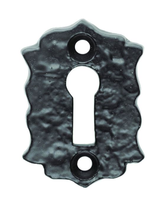 Ludlow Foundries - Standard Profile Floral Escutcheon - Black Antique