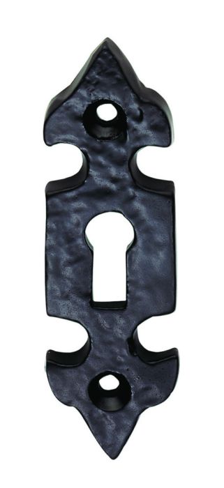 Ludlow Foundries - Standard Profile Fleur De Lys Escutcheon - Black Antique